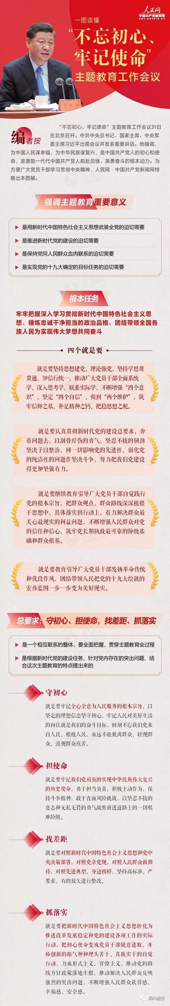 不忘初心、牢记使命| 一图读懂“不忘初心、牢记使命”主题教育工作会议